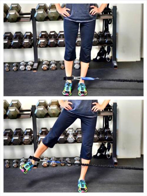 Slow Standing Leg Lifts