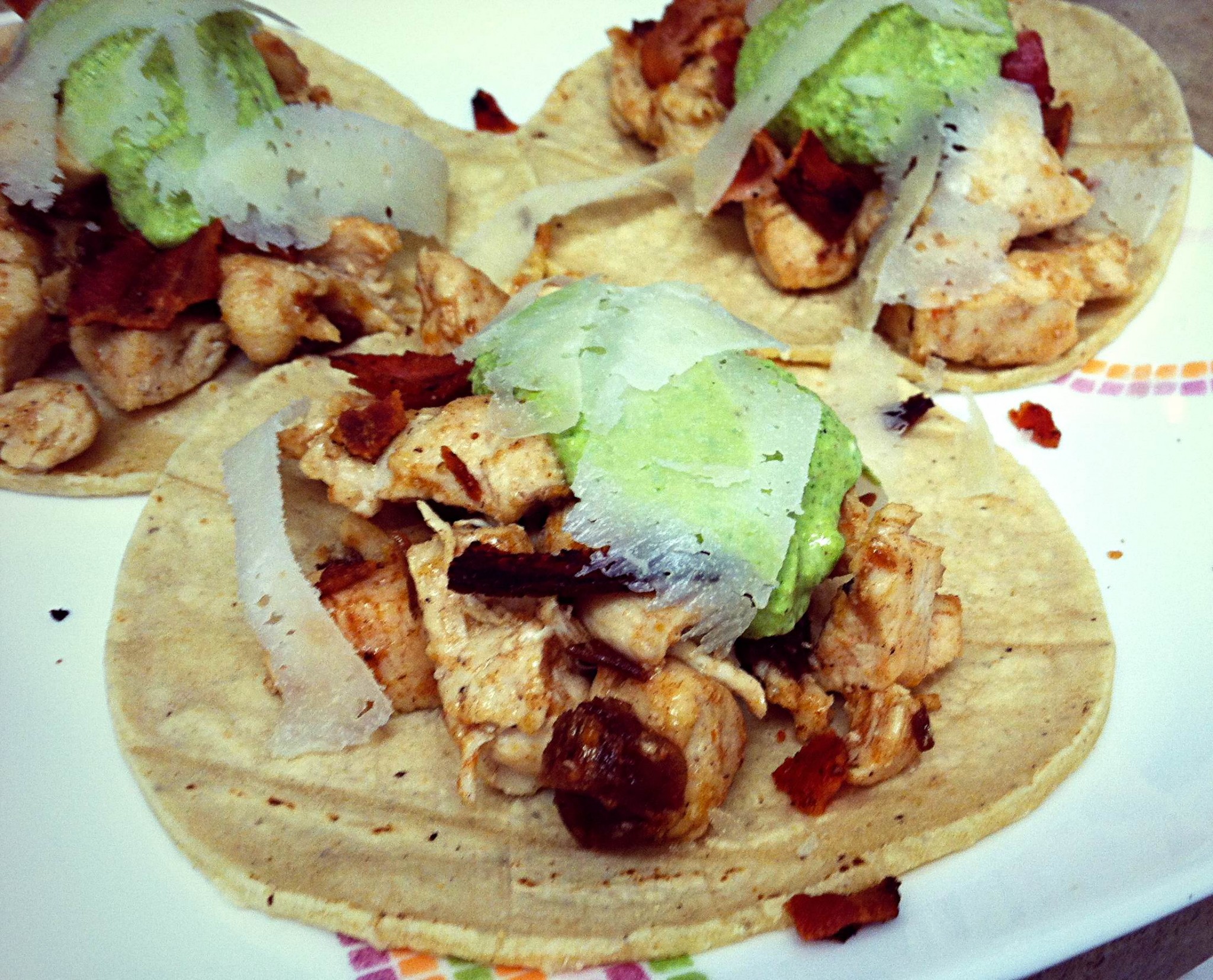 Chicken, Bacon, Date Tacos with Pistachio Pesto | Redefining Strength