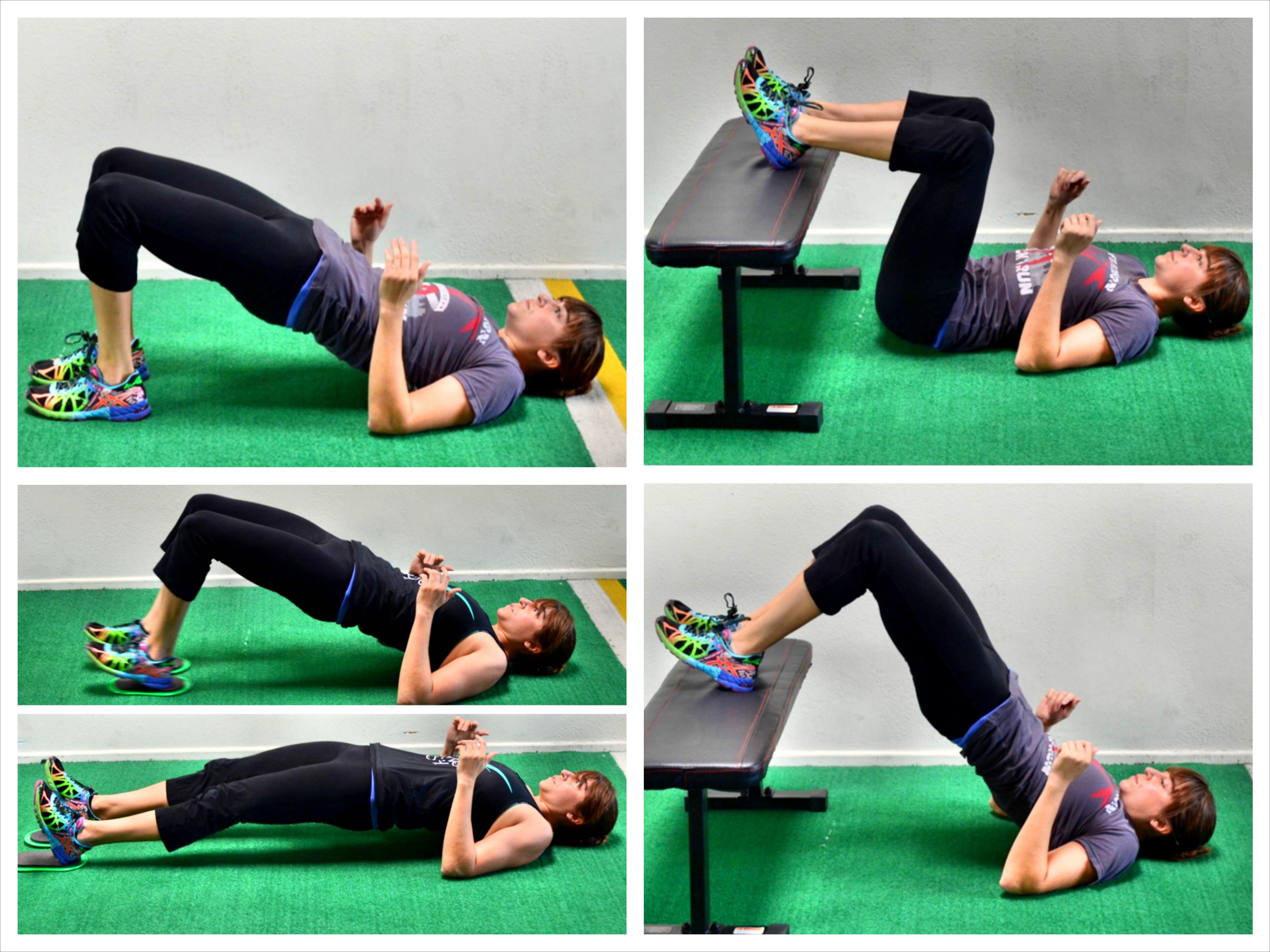 lying glute bridge