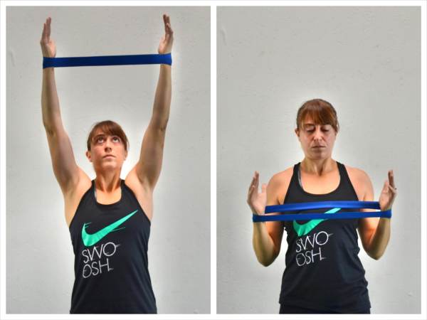 shoulder exercises with mini bands